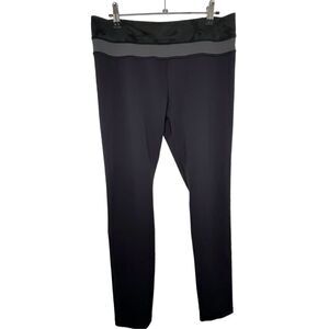 Lululemon Athletica Black Athletic Tapered Leggings With Camo Waistband